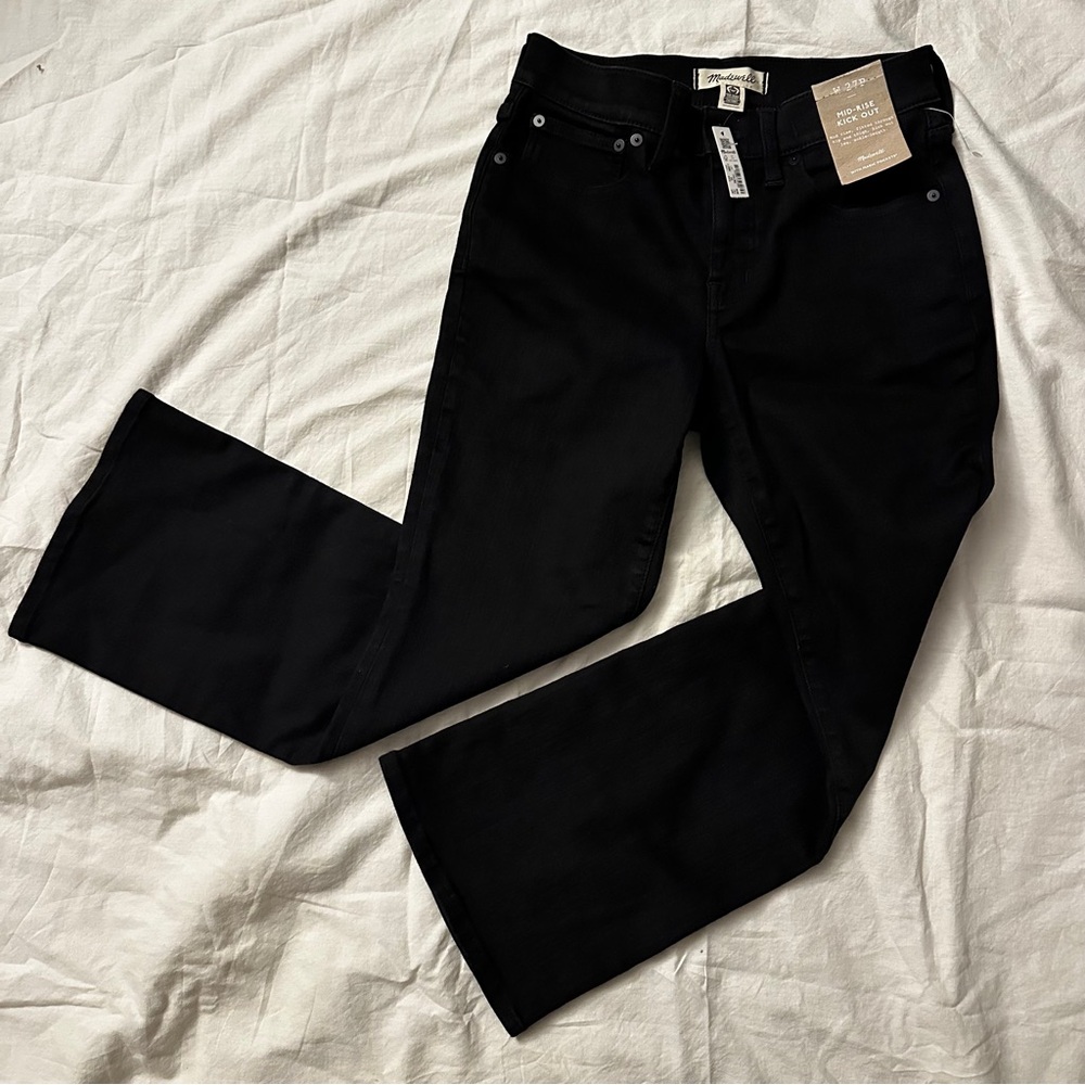 NWT Madewell Kick Out Crop Jeans, waist size 27 petite - Picture 6 of 10